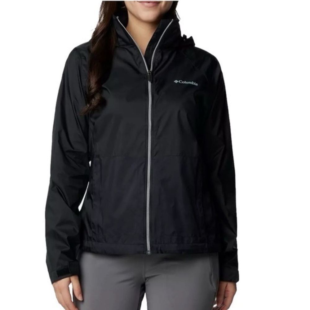 NWT Columbia Rain Jacket Hooded Coat Switchback III Waterproof Sz Small $75 New